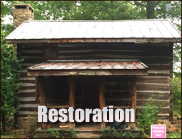 Historic Log Cabin Restoration  Calabash, North Carolina